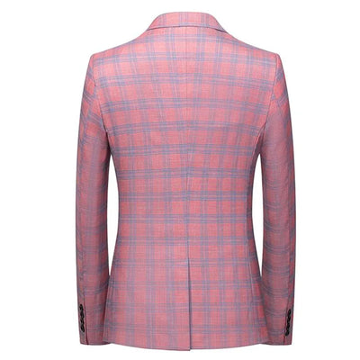 2023 Men's Spring High Quality Plaid Business Suit/Male Slim Fit Groom To Get Married Dress Blazers/Man Casual Jacket 5XL 6XL