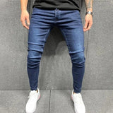 2023 New Men's Stretchy SKinny Jeans Solid Color Slim Fit Casual Pants Fashion Mens Designer Clothes Streetwear Denim Trousers