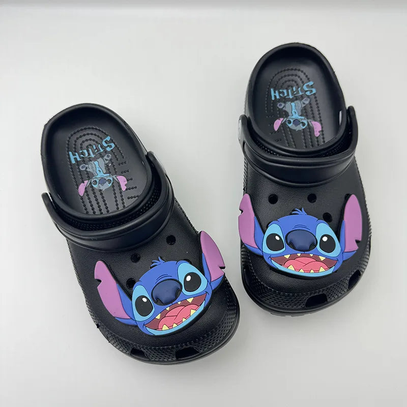 2025 Stitch Kids Slippers Cartoon Waterproof Slippers Outdoor Sandals Stitch Casual Breathable Ankle-Wrap for Boys Girls Gift