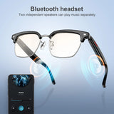 Blackview E1306 Smart Glasses for Men Women Bluetooth Call Outdoor Sport Anti-blue Light Glasses with AI Voice Mic & Speaker