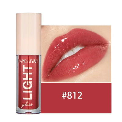 Mirror Pearl Lip Gloss Waterproof Lasting Moisturizing Glitter Lip Glaze Women Shimmer Plumping Lip Makeup Cosmetics 12 Colors