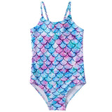 Children's Mermaid Swimsuit New Girls' One Piece Swimsuit Girls' Hot Spring Sling Swimsuit Water Sports Quick Drying Swimsuit