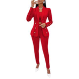2025 New Women's Autumn and Winter Fashion Long-sleeved Commuter Small Suit Three-piece Suit Костюм Женский