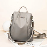 Anti-theft backpack women's bag 2024 new Korean version trendy fashion bag nylon canvas oxford cloth backpack