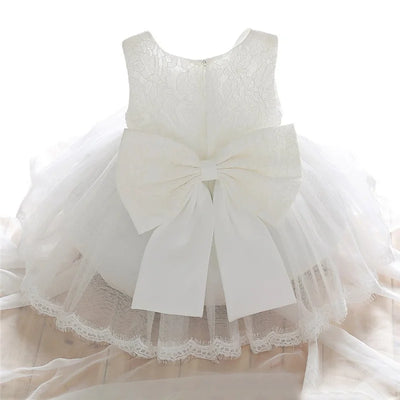 Newborn Baby Girl Long Sleeve Dress Christening Gown Princess Dress 12M 24M Infantil Party Costume 1 2 Years Old Birthday Dress