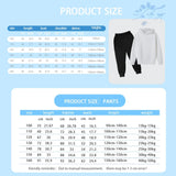 Autumn and Winter Children Disney Cute Stitch Print Hooded Sweatshirt Suit Boys Girls Casual Comfortable Long Sleeve + Pants Set