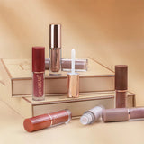 12 Colors Lip Gloss Set Matte Velvet Non-Stick Waterproof Sweatproof Long Lasting Exquisite Gift Set Gift Idea