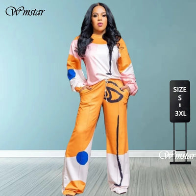 Tracksuits for Women 2021 Sweatsuits Two Piece Outfits Loose Sweatshirts Flared Pants Spring Fall Clothes Wholesale Dropshipping