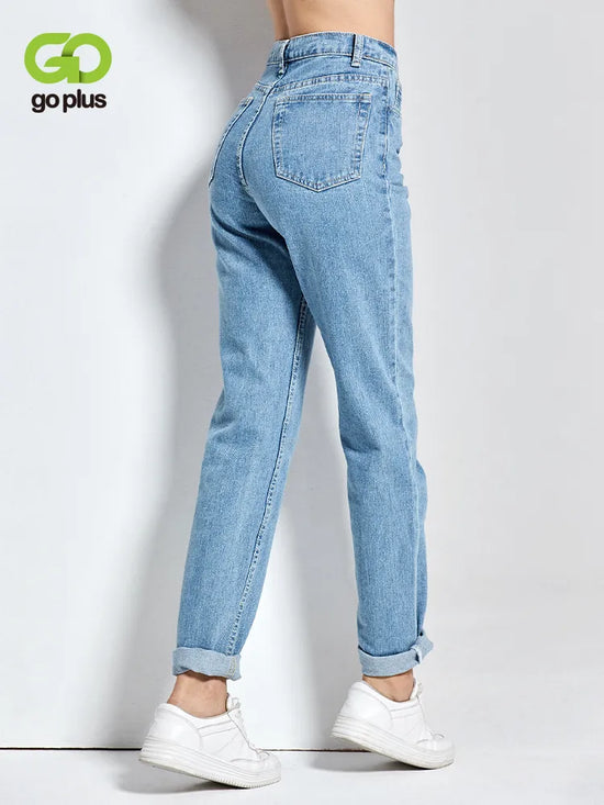 2023 Harem Pants Vintage High Waist Jeans Woman Boyfriends Women&