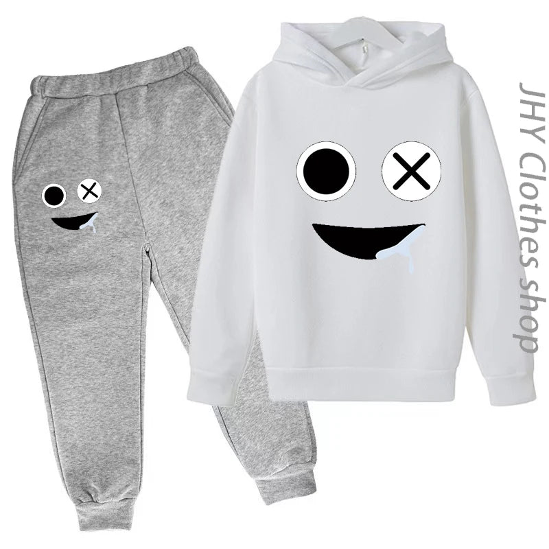 Children Set Boys Girls Kids Clothing  Sweatshirt 3-12 Years Toddler Printing Spring Sports Leisure Time Hoodies