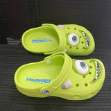 Cartoon Summer Anti-Slip Outdoor Casual Beach Shoes Monster Big Eyes Mike Hole Slippers Comfortable Breathable Sandals Gift