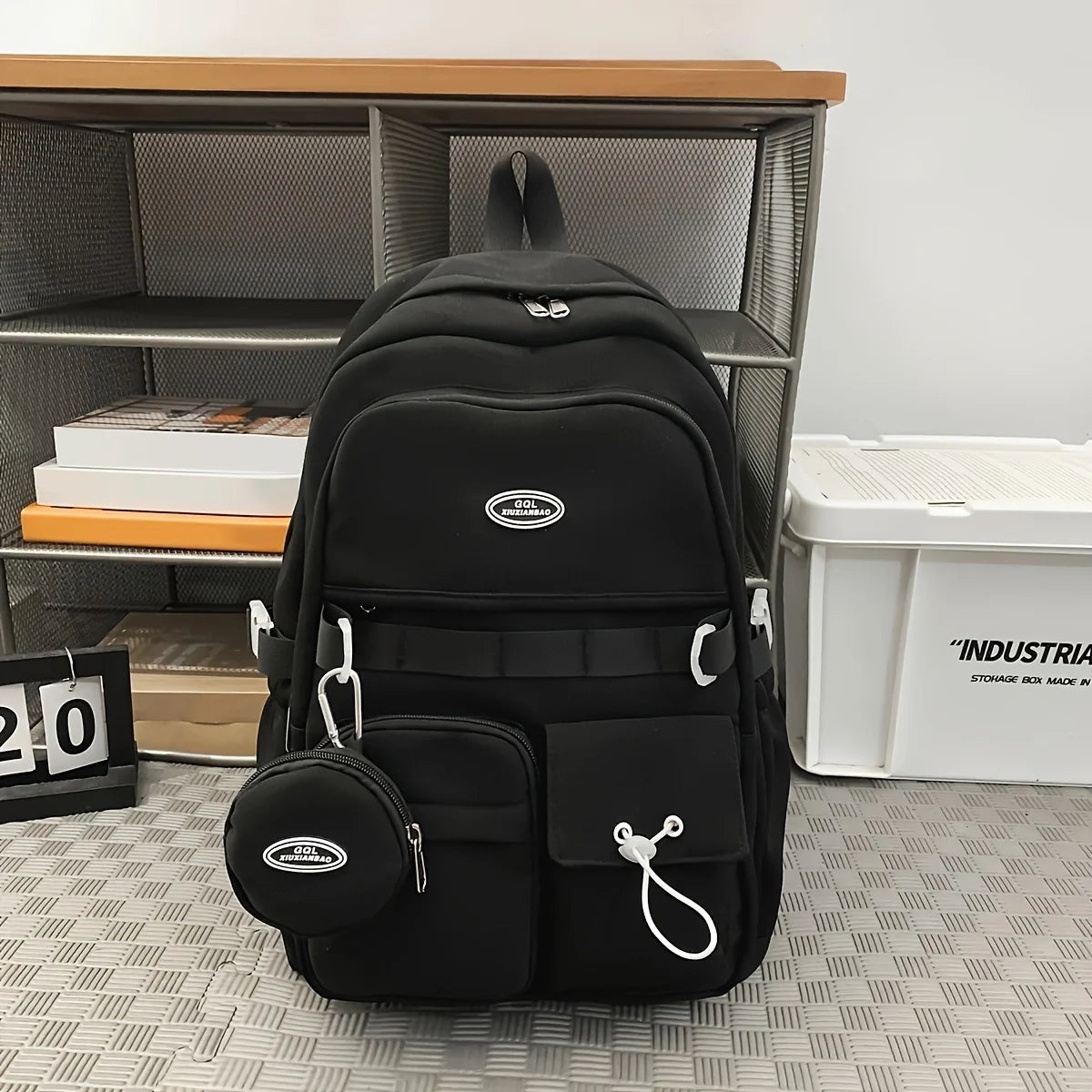 Backpack Simple Large Capacity Sports Travel Backpack Junior High School Leisure Backpack Tutorial Bag