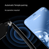 Bluetooth Smart Glasses Full Frame 2024 New Arrival Wireless Headset Sunglasses Integrated Anti-Blue Light Polarized Listening to Songs Call Listening to Music Smart Audio Semi-Open Sun Glasses Changeable Lens