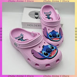 2025 Stitch Kids Slippers Cartoon Waterproof Slippers Outdoor Sandals Stitch Casual Breathable Ankle-Wrap for Boys Girls Gift