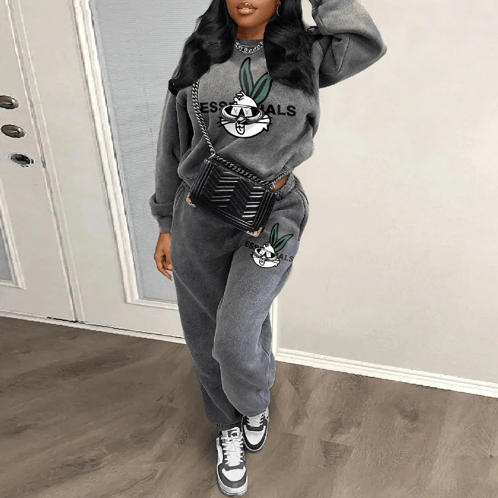 Women Tracksuits  Joggers Two Piece Set Elegant 2 Pieces Sets Outfit Sweatsuits 2023 Women Fall Winter Fall Two Piece Pant Sets