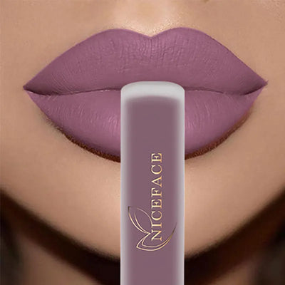 NICEFACE Nude Liquid Lipsticks Waterproof Velvet Matte Lip Gloss Long Lasting Non-stick Cup Lip Tint Makeup Pigment Cosmetics