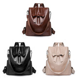 Anti Theft Backpack 2025 New Retro Fashion Korean Version Versatile Soft Leather Bag Large Capacity Backpack