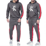 Comfortable Hoodie Outdoors Sets for Men Two Piece Sweatpants Mens Tracksuit Set Jogging Sportswear Man 2024 Sports Casual Men's