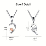 Two-pack of mother and daughter elephant mother and son necklaces, a gift from mother to daughter for Mother's Day, birthday, and Christmas