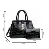 Women alligator pattern Crossbody bag