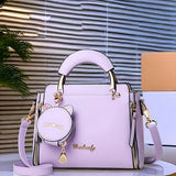 Women Lightweight Crossbody with Adjustable Strap, Detachable Shoulder Strap & Multiple Compartments - Versatile Business Casual Handbag, Zipper Closure, Polyester Lining, Sleek Minimalist Design, Everyday Carry Bag