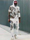 Men 3D Digital Printing Sweatshirt Set