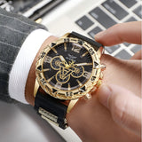 2pcs Luxury Men Watch - Large Dial Silicone Strap | Sports Watch | Casual Watch | Business Watch | Quartz Movement